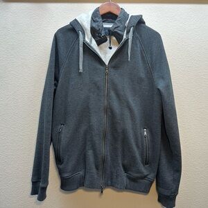 Banana Republic Men's Gray Hoodie Sweater